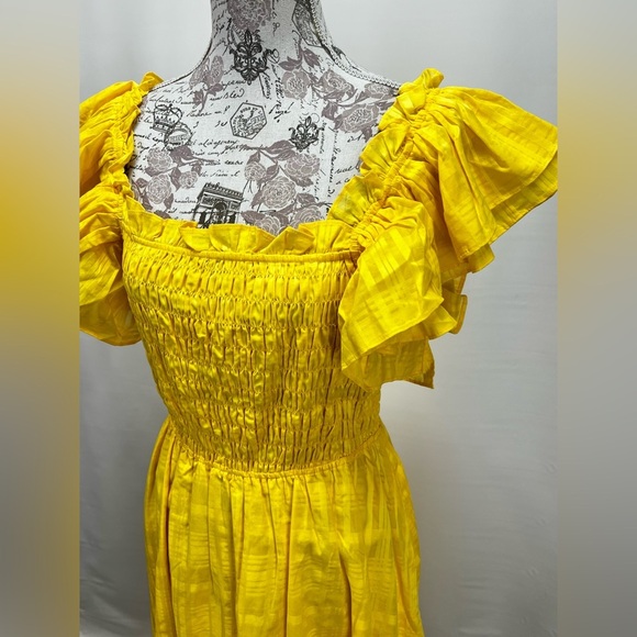 Banana Republic Sunlit Yellow Midi Dress - Picture 5 of 15